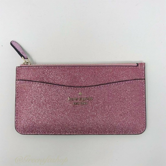 NEW KATE SPADE LOLA GLITTER SATCHEL & CARD HOLDER - Picture 9 of 12